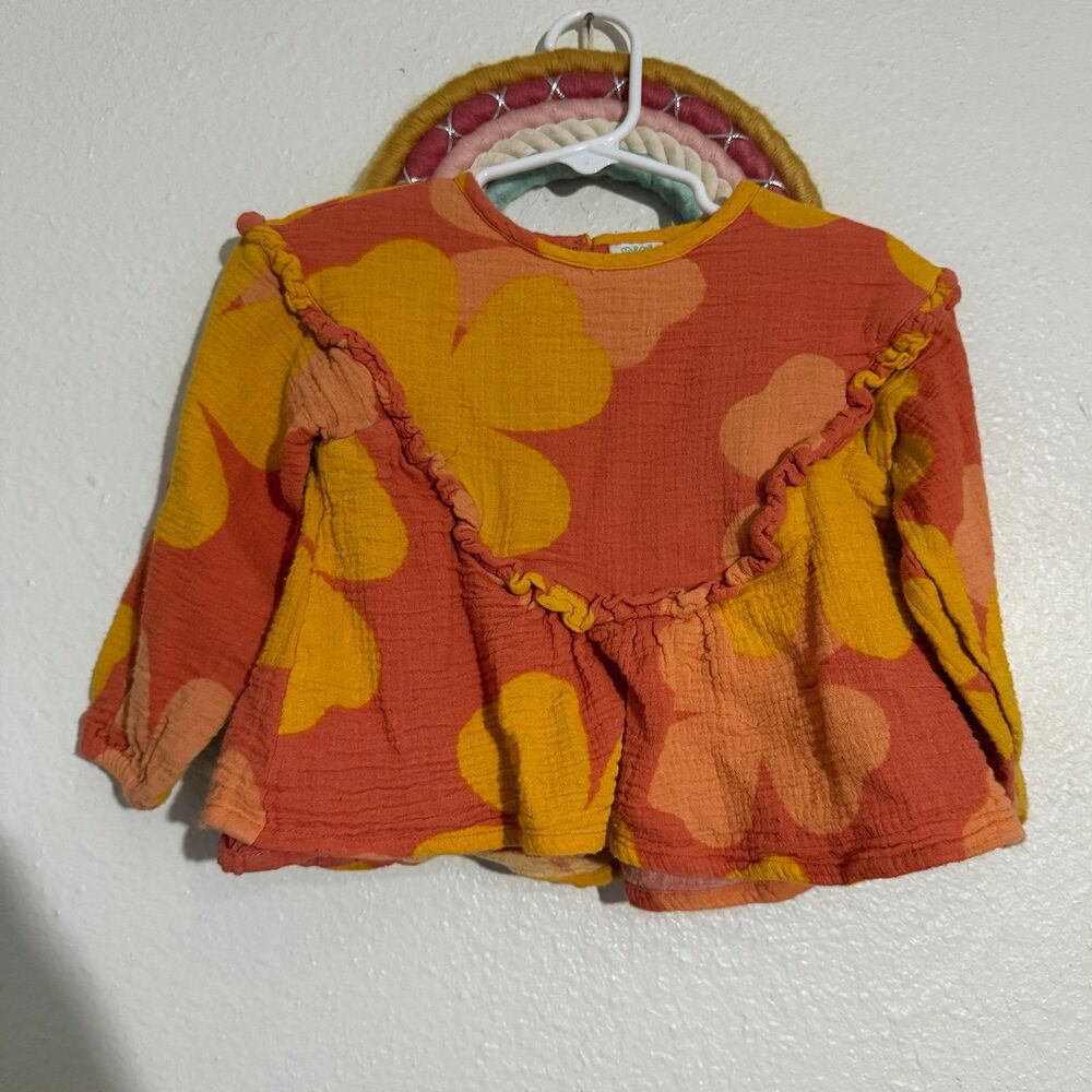 Mini Klub Floral Kids Toddler Shirt 100% Cotton